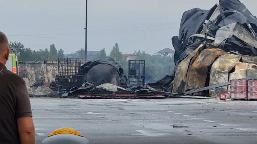 VIDEO/ Çfarë mbeti nga zjarri në fabrikën e bojërave? Dëshmia e rojës