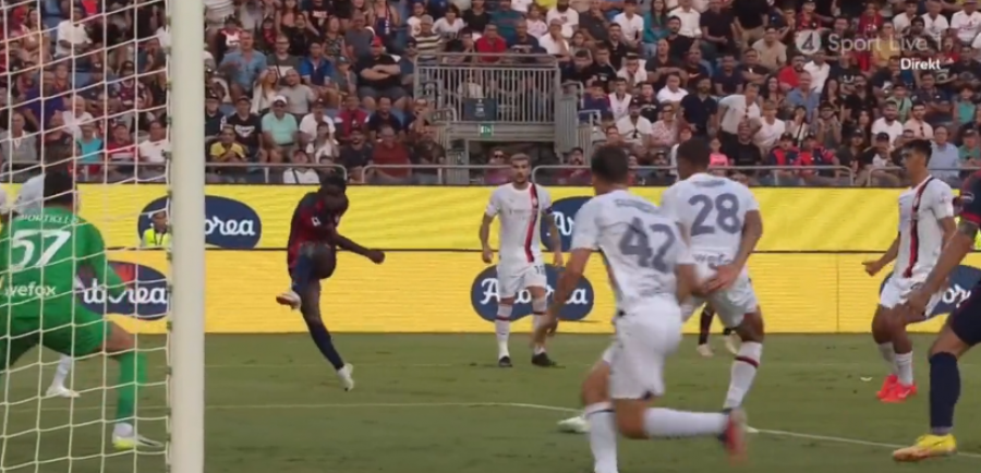 VIDEO/ Cagliari shënon supergol ndaj Milanit