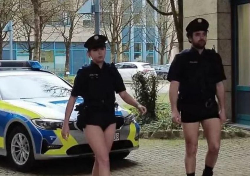 Pa pantallona, policët gjermanë protestojnë për mungesën e uniformave