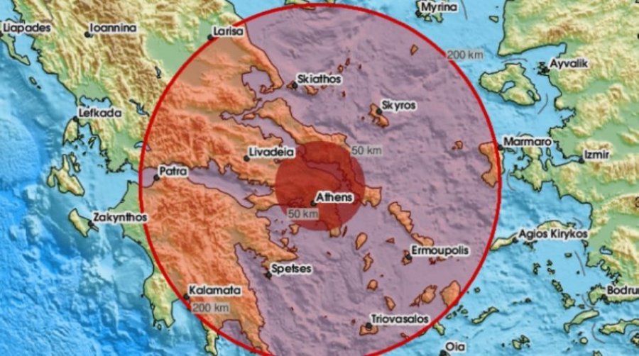 Lëkundje tërmeti në Greqi, ja ku ishte epiqendra