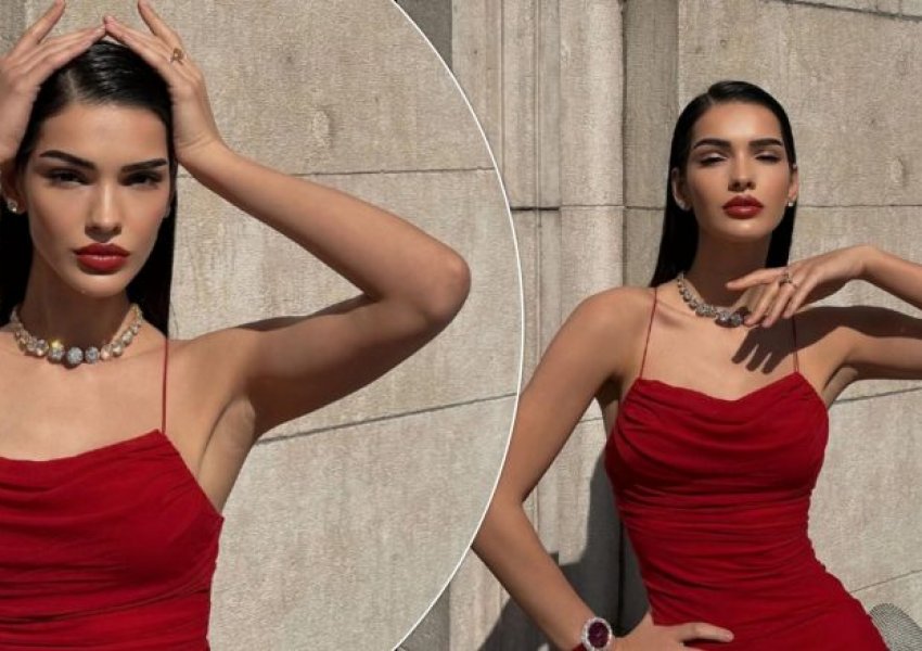 Arbenita Ismajli shkëlqen në një fustan të kuq, në fotografitë në Instagram