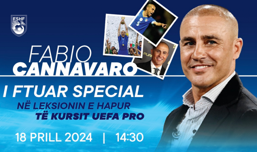 Kampioni i Botës dhe fituesi i ‘Topit të Artë’, Cannavaro i ftuar special në kursin e FSHF-së