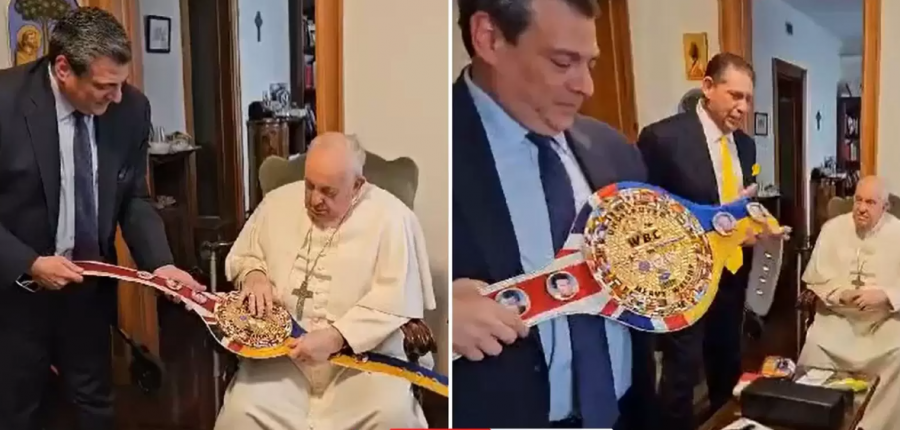 Papa Francesku bekon gjerdanin e duelit Fury-Usyk