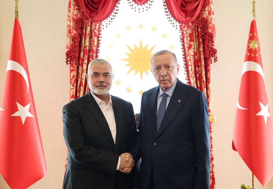 Erdogan takohet me liderin e Hamasit në Stamboll, zbardhen temat e diskutimeve