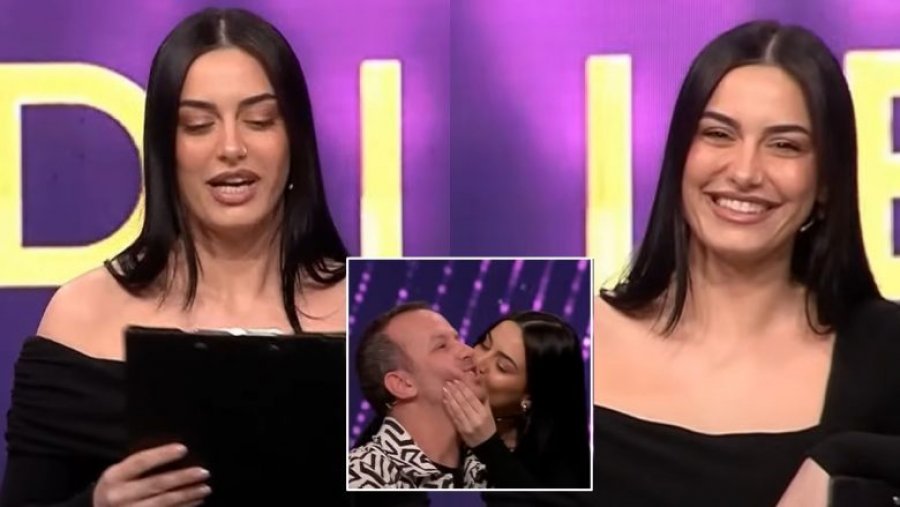 Spekulimet për krisje në lidhjen e saj me Gracianon, Argjira Spanca puth gazetarin në një studio televizive