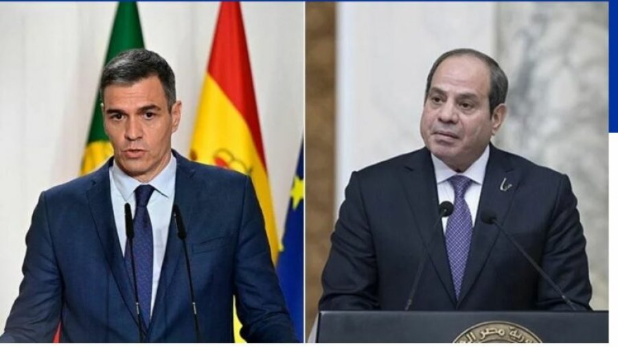 Presidenti egjiptian Sisi dhe kryeministri spanjoll Sanchez diskutojnë për Gazën