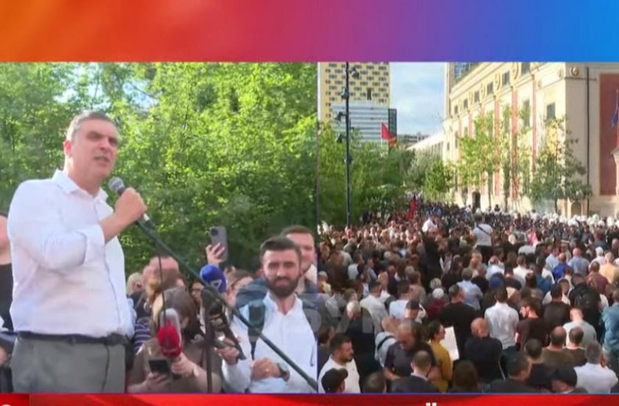 Blushi thirrje Veliajt nga protesta: Nuk ka Zot të shpëtojë prej zemërimit të popullit, dil dhe përballu