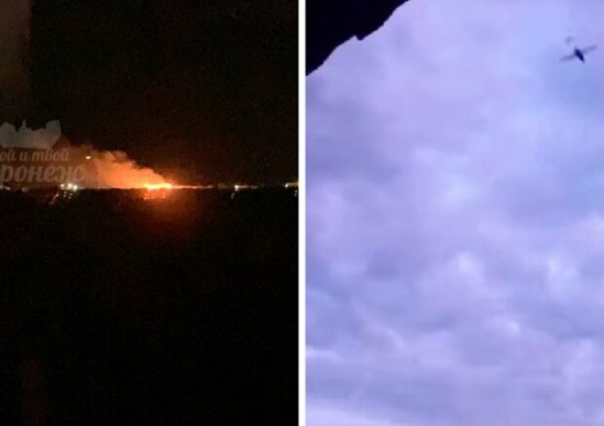 Ukrainasit kryejnë sulm masiv me dronë në territorin rus, shpërthime të fuqishme në bazat ajrore