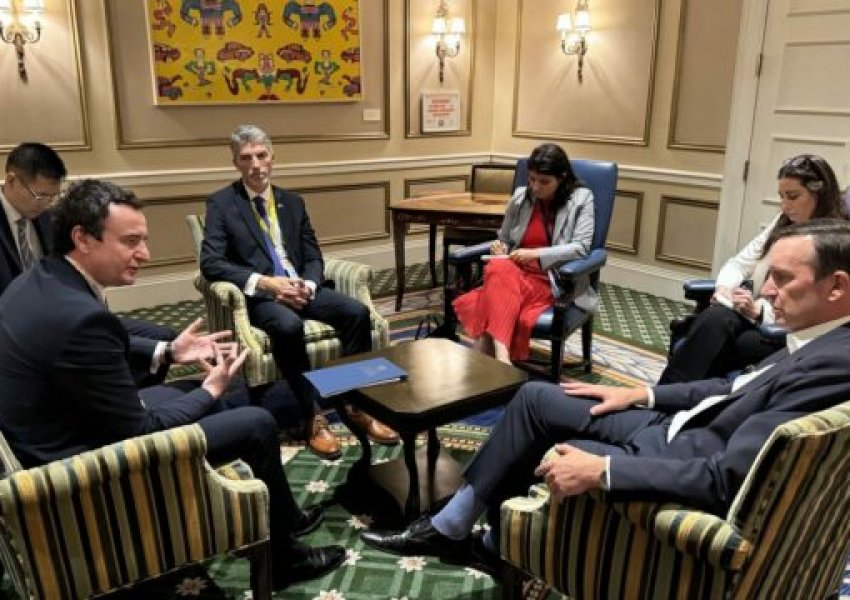Kurti takohet me senatorë amerikanë: Folëm për Marrëveshjen Bazike dhe Aneksin e Ohrit që Serbia po i shkel
