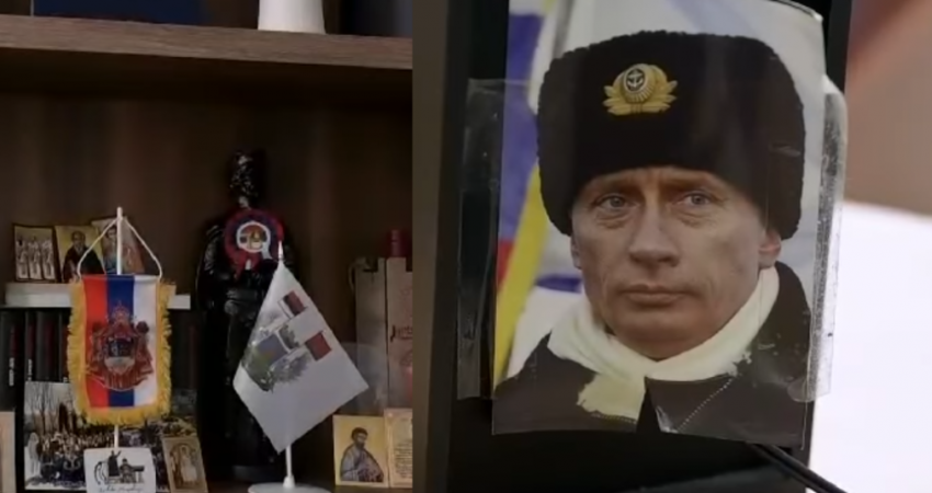 Foto të Putinit, para e kompjutera, Policia publikon pamjet se çka gjeti kur po i mbyllte komunat paralele në Veri