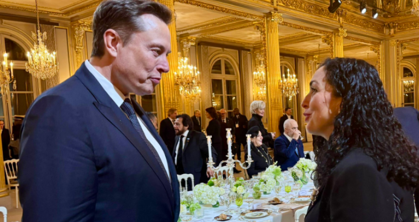 Osmani takon Elon Musk në Paris, flasin për luftën kundër dezinformimit