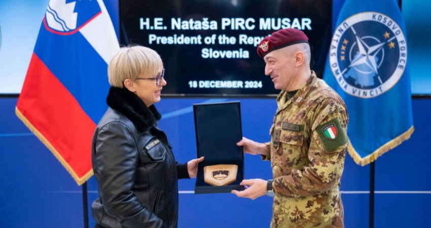 Presidentja e Sllovenisë me komandantin e KFOR-it: Jeni një nga shtyllat më të rëndësishme të stabilitetit rajonal