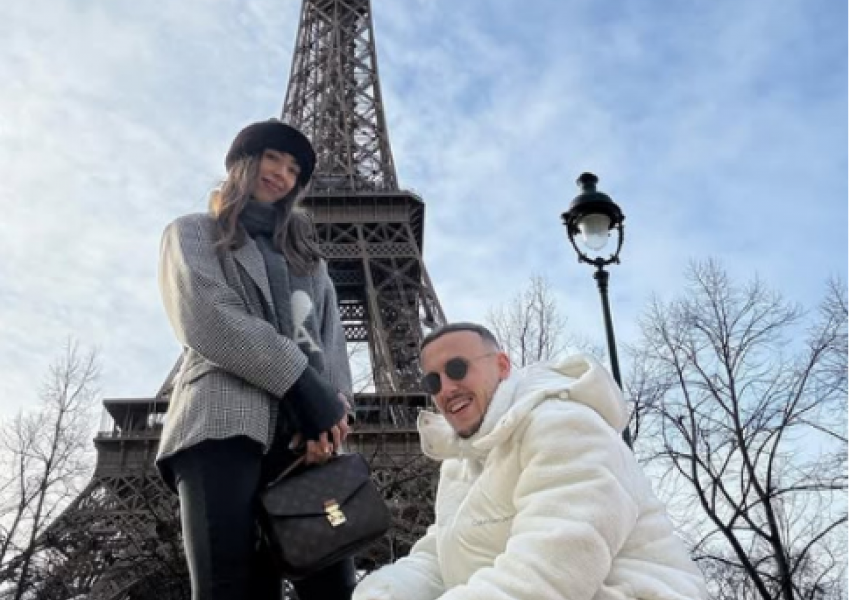 Ardian Ismajli gjen kohë për pushime, bashkë me partneren në Paris