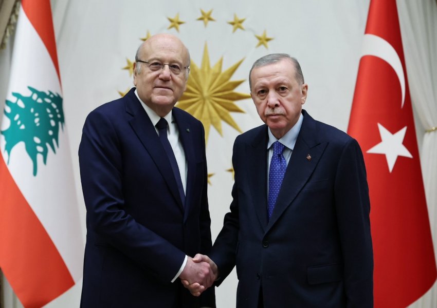 Presidenti turk Erdogan priti kryeministrin libanez Mikati në Ankara për të diskutuar çështjet rajonale dhe jostabilitetin
