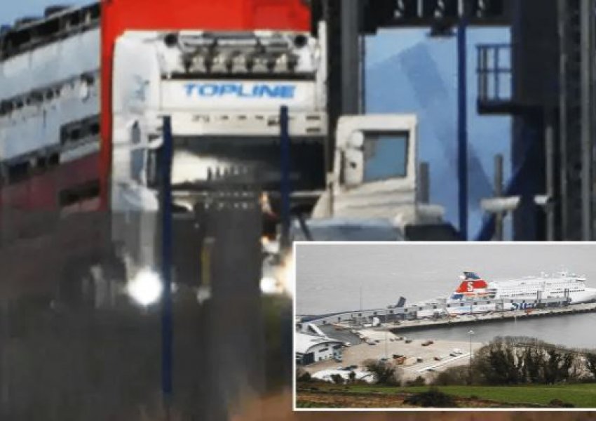 FOTO/ Kontrabandoi 14 shqiptarë drejt Britanisë në një kamion bagëtish, arrestohet shoferi irlandez