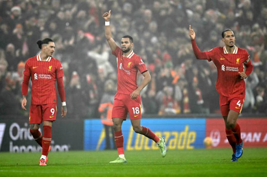 Liverpooli nuk bën blof, fiton me Leicesterin dhe shkon +7 nga Chelsea