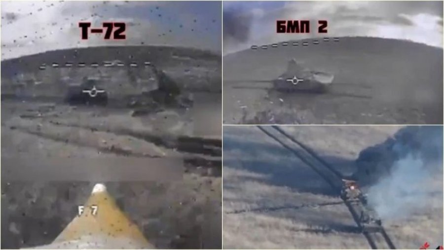 Rusët në shok pas publikimit të pamjeve që tregojnë se si ukrainasit shkatërruan tri tanke dhe tetë automjete tjera luftarake