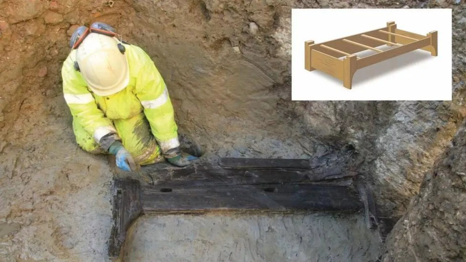 Arkeologët zbulojnë një shtrat të jashtëzakonshëm romak 2000-vjeçar në qendër të Londrës