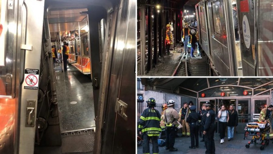 Përplasen dy trena në New York, dhjetra të lënduar