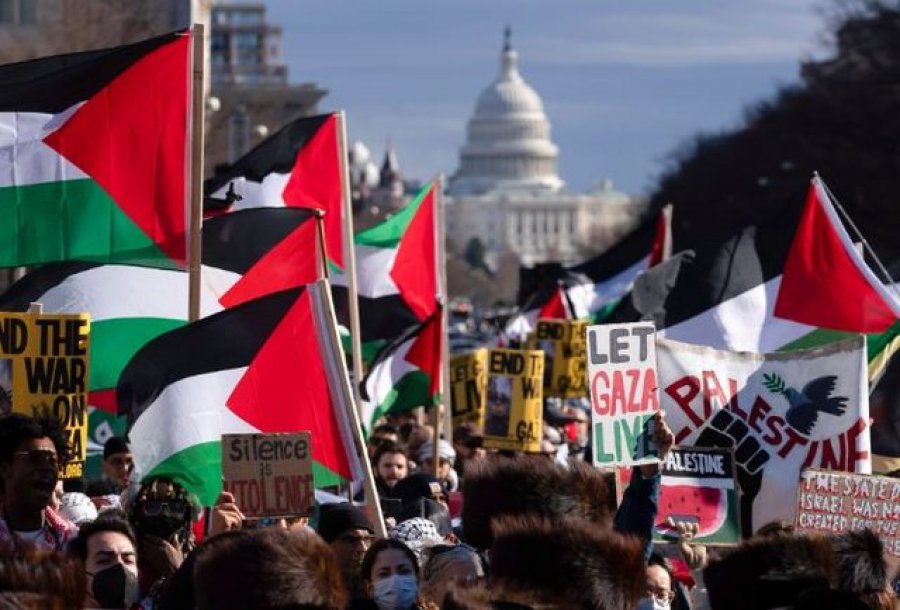 Protestuesit pro Palestinës ‘rrethojnë’ Shtëpinë e Bardhë në SHBA