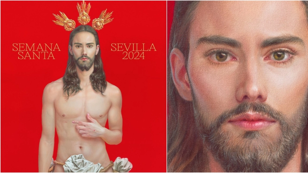 Indinjatë në Spanjë për posterin e Krishtit që e tregon atë me tipare femërore