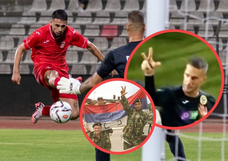 VIDEO/ Momente skandaloze pas ndeshjes, portieri serb provokon me 3 gishtat tifozët e Partizanit