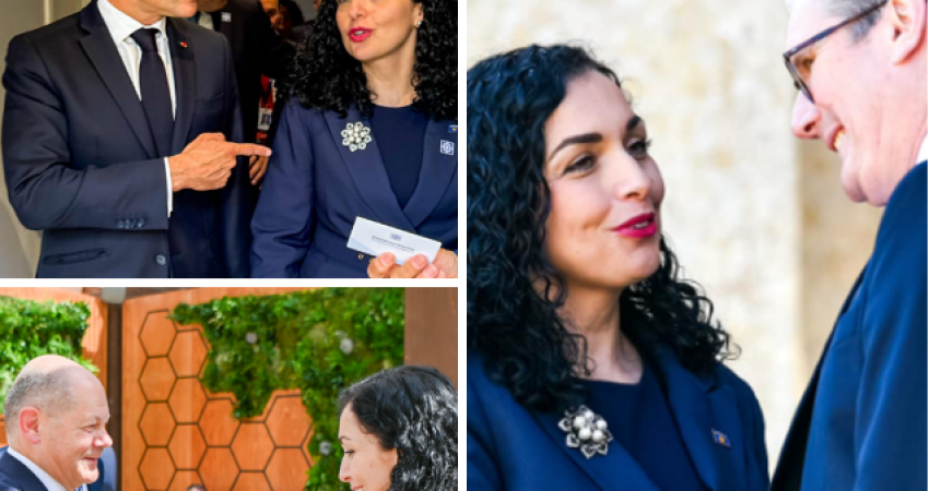 As një javë prej kthimit nga Washingtoni, Osmani zatetet me liderët evropian në Blenheim