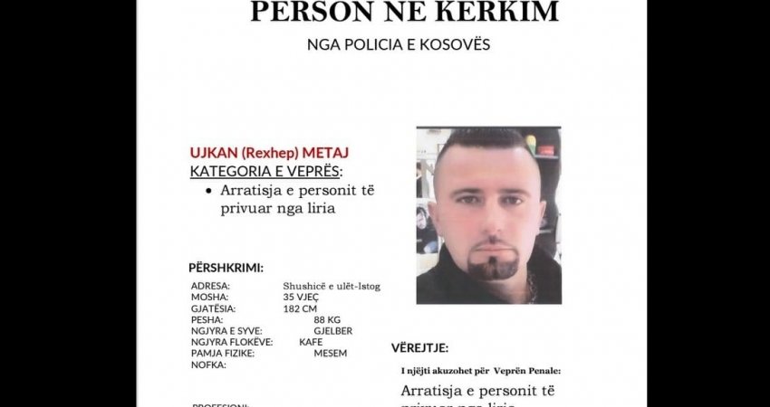 Policia kërkon ndihmë për arrestimin e këtij personi