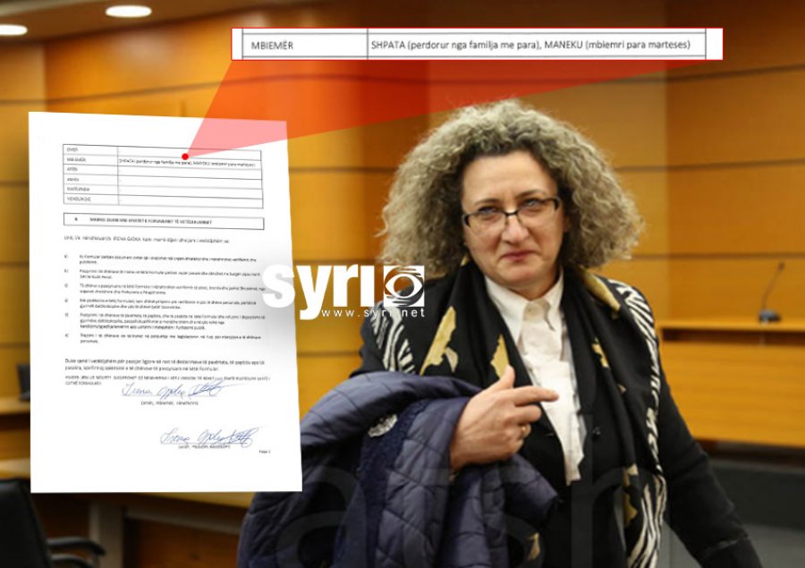 DOKUMENTI/ Gjyqtarja Irena Gjoka pranon se ka përdorur tre mbiemra