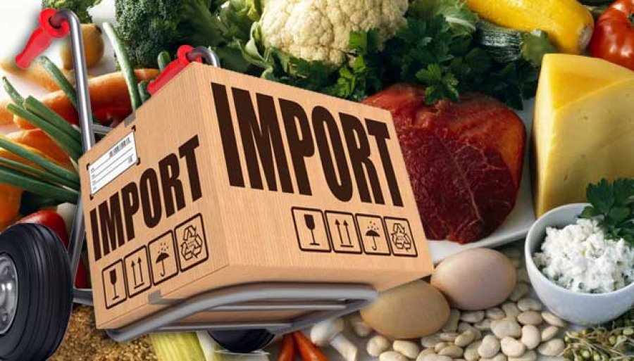 Mbi 80% e ushqimeve nga importi: Fasulet nga Egjipti, perimet - Greqia, bulmeti e drithi nga Serbia e Ukraina