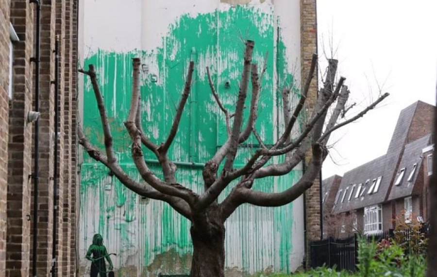 Murali i ri në Londër besohet se është i Banksy-t