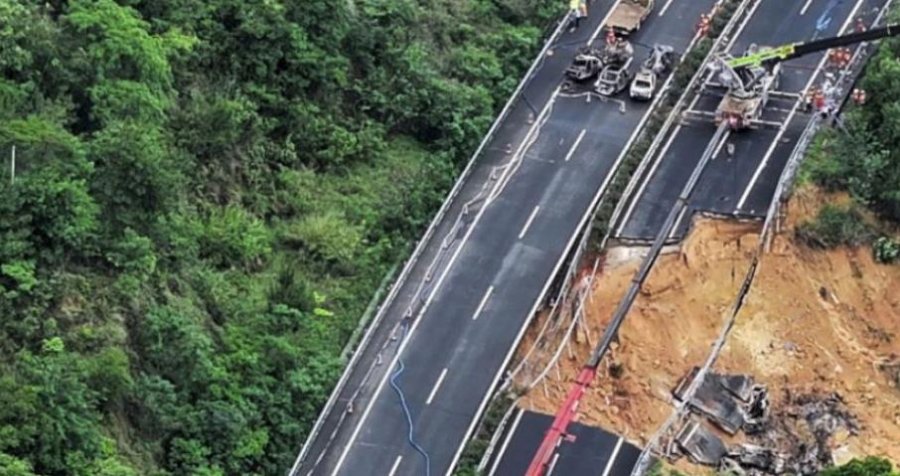 Shembja e autostradës në Kinë, shkon në 24 numri i viktimave