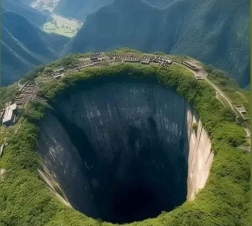 FOTO/ Pusi natyral më i madh e më i thellë në botë gjendet në malin kinez Penxhi 