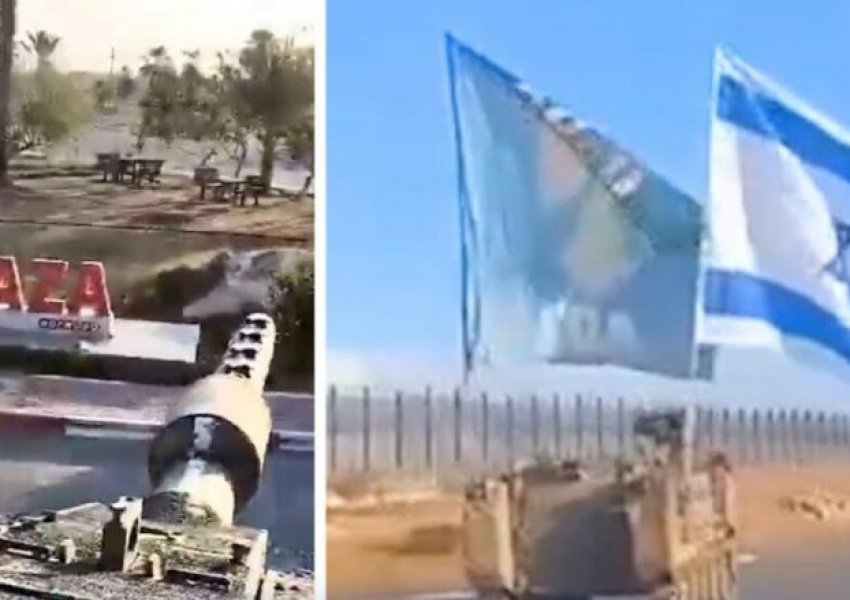 'E dua Gazën', momenti kur tanku izraelit shkatërron mbishkrimin në Rafah