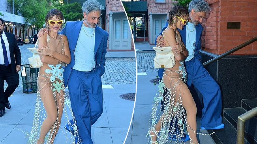 Rita Ora fotografohet në krahët e bashkëshortit, ndërsa kthehet nga after-party i ‘Met Gala’