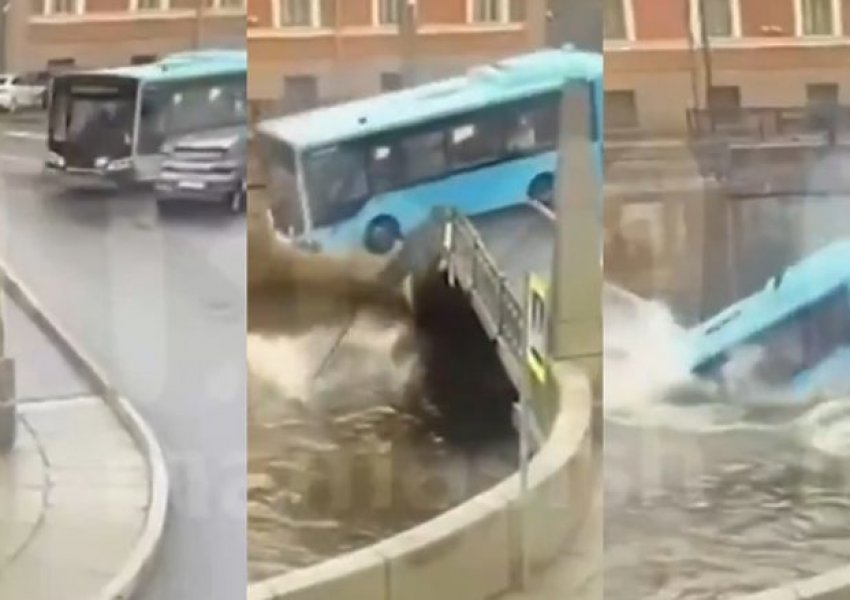 Tragjedi në Shën Petersburg: Autobusi ra në lumë, të paktën tre të vdekur