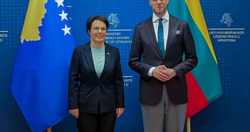 Gërvalla takohet me ministrin e Lituanisë, në fokus situata e sigurisë në rajon dhe në Evropë