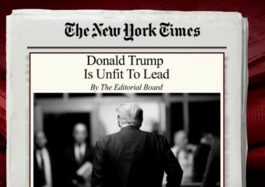 Trump kërkon dhjetë miliardë dollarë si dëmshpërblim nga New York Times