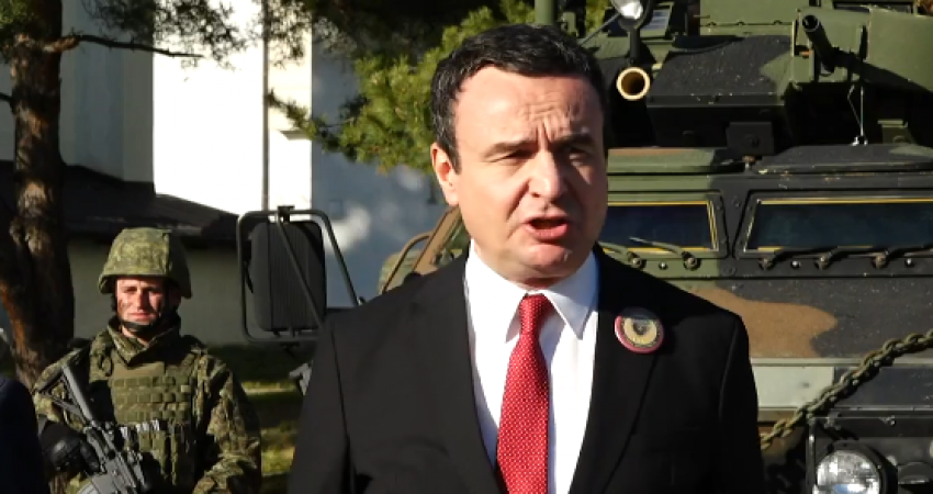Kurti: Ushtria jonë po forcohet vazhdimisht, kemi dyfishim të ushtarëve dhe shumëfishim të armatimit dhe municionit