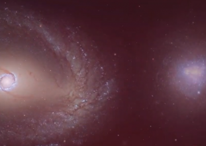 Përplasje galaktikash me shpejtësi astronomike
