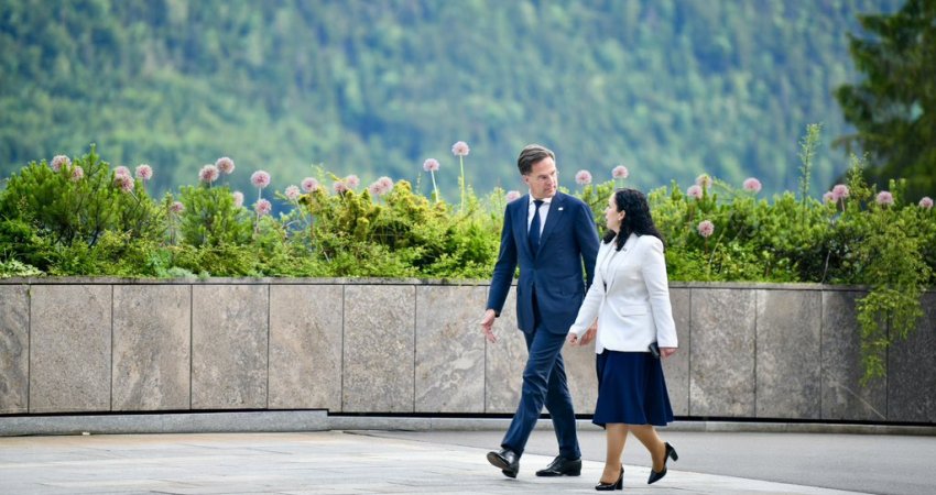 Osmani uron Rutten: Mezi pres të punojmë bashkë në avancimin e rrugës së Kosovës drejt NATO-s