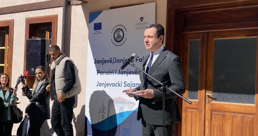 Kurti në hapjen e Panairit të Janjevës: Po e rikthejmë shkëlqimin e dikurshëm e gjallërinë ekonomike