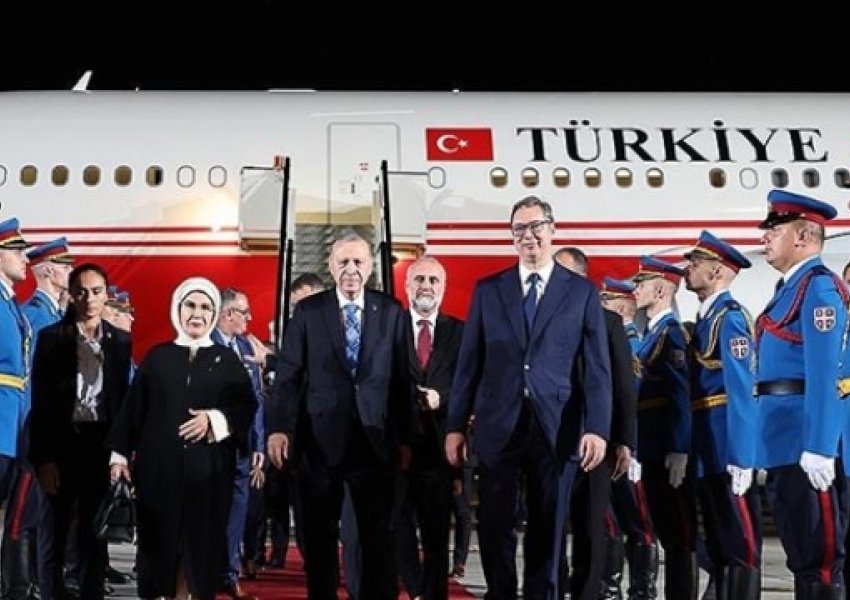 Presidenti turk Erdogan mbërrin në Beograd për bisedime zyrtare
