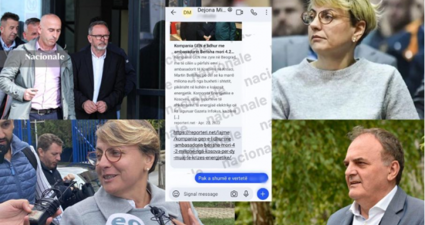 ‘’Pak a shumë e vërtetë’’, publikohen biseda ku Dejona Mihalit i konfirmohet përfshirja e Martin Berishajt në dallaveret me rrymë