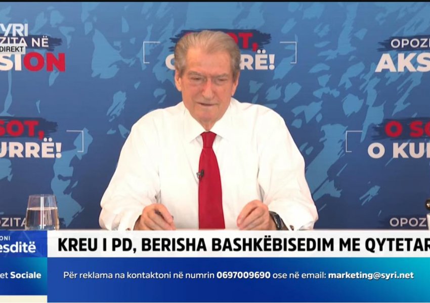 LIVE/ Kryetari i PD-së Sali Berisha, bashkëbisedim në rrjetet sociale me qytetarët