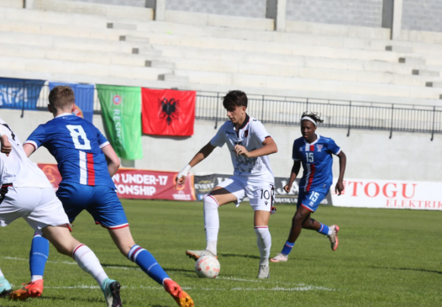 Luhen ndeshjet e raundit të parë të kualifikueseve të EURO U-17 të grupit 3, Shqipëria e mbyll me fitore