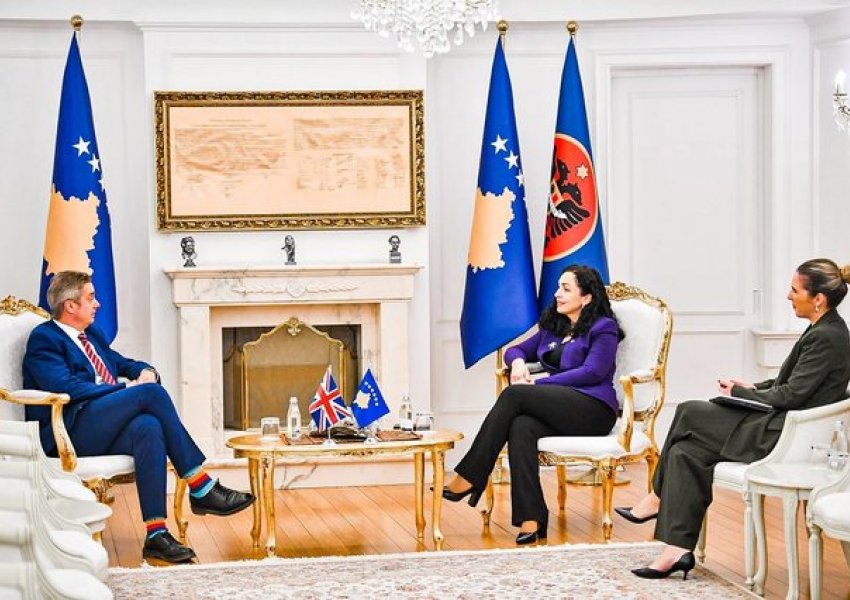 Osmani takon ambasadorin britanik, diskutojnë për zhvillimet në vend