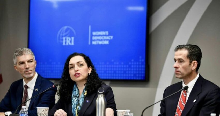 Presidentja Osmani në SHBA, diskutoi në Institutin Ndërkombëtar Republikan