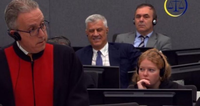 Hashim Thaçi qesh derisa avokati i parashtron pyetje Fadil Gecit në Speciale