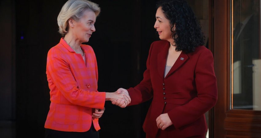 Osmani takon von der Leyen nesër në 09:45, pas takimit do të mbajnë edhe konferencë